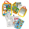 Ooly Let's Go Activity & Coloring Book Kit Complete with Markers, Stickers, Puzzles & More - Portable All in One Set - Kitty in the City