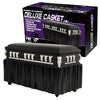 Deluxe Black Casket for Wrestling Action Figures with Removable Base