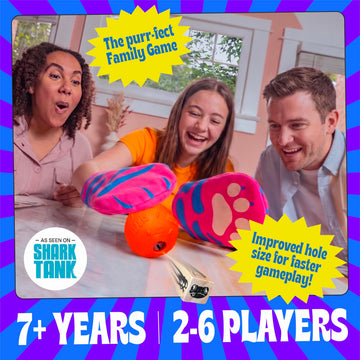 MCMILLER ENTERTAINMENT - The Cat Mitt Game Ridiculous Family Party Game for Ages 7+, 2-6 Players, Fast-Paced Dice Stealing & Dexterity Challenge