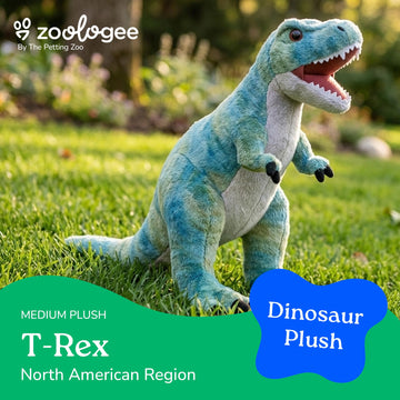 The Petting Zoo T-Rex Dinosaur Stuffed Animal Plushie, Gift for Kids, Dinosaur Animals, Green T-Rex Dinosaur Plush Toy 20 inches