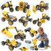 10 in 1 Kids STEM Building Toys, Electric Building Blocks Toys Set for 5 6 7 8+ Year Old Boy, Educational STEM Learning Construction Excavator Kit