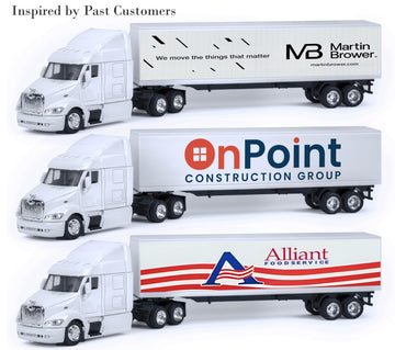 NewRay Replica Peterbilt Personalized Truck 1:43, Long Haul Trucker, Diecast Metal Cab, Custom Truck Style, Dad Gift, Trucker Gift for Collectors
