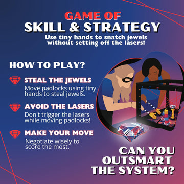 Tiny Laser Heist - Hilarious 3D Heist Game, Outsmart & Negotiate for the Loot, Fun Cooperative Board Game for Ages 12+, Perfect for Game Nights