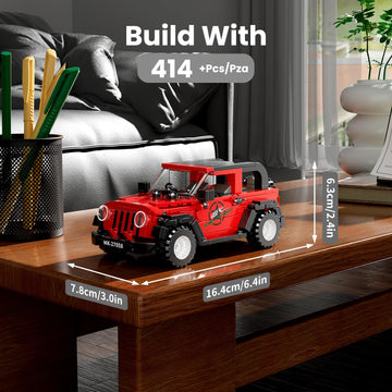 Mould King Speed Champion Pickup Building Toys with Display Case, 27058 Model Car Kits Building Blocks, Race Car Building Kit, Small Truck Building