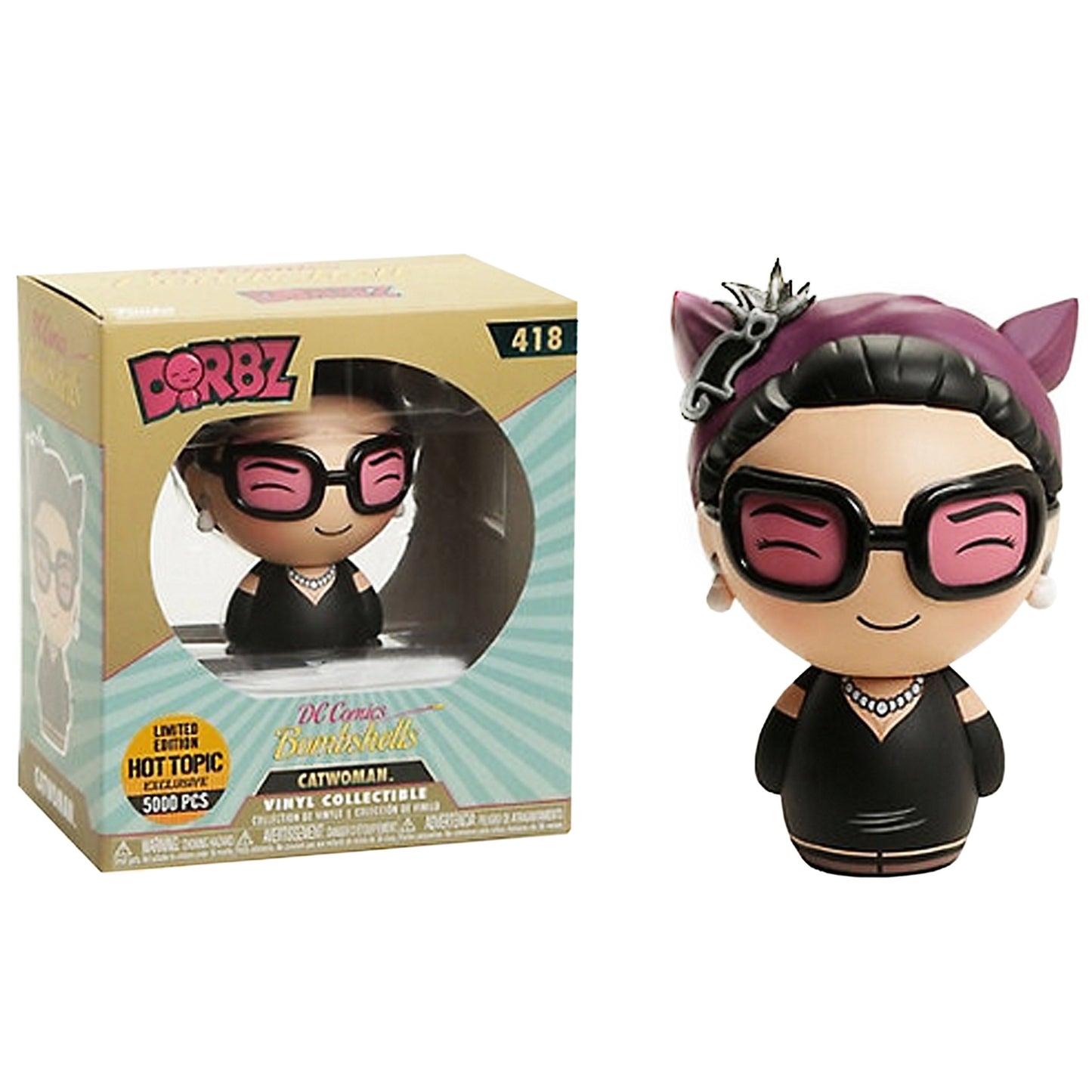 Dorbz Funko DC Bombshells Catwoman Hot Topic Exclusive