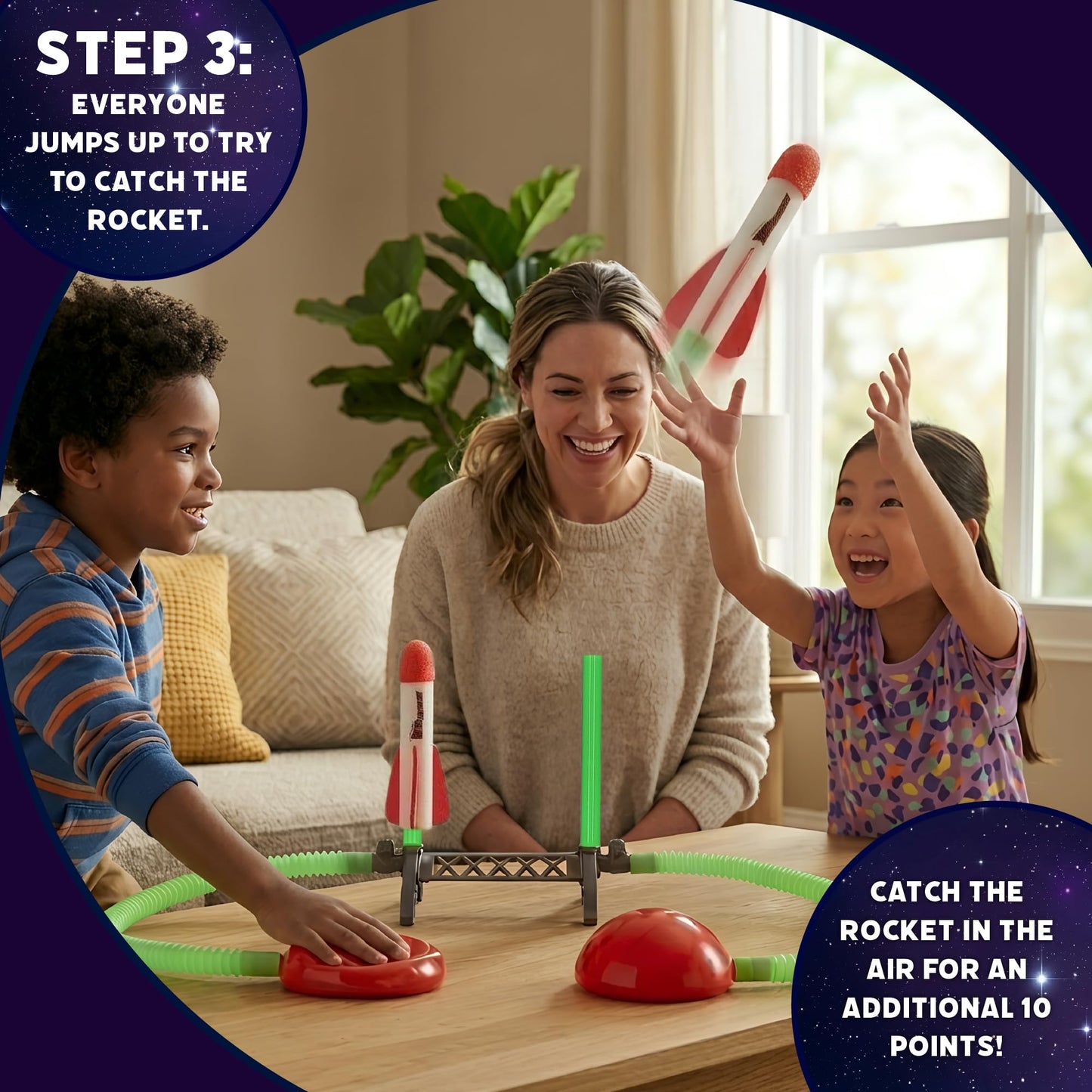 Rocket Rush Card Game for Kids and Families Ages 8+ Fun Interactive Group Party Games for 3-6 Players - Gift for Teens and Children by Continuum