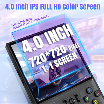 MYCHA R36MAX Retro Handheld Game Console Gift Set, 4.0" IPS Linux Console