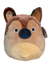 KellyToy Squishmallow 12” Mario The German Shepard Puppy Dog Plush Pillow