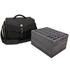 ENHANCE Portable Miniature Figure Storage & Carrying Case - 4 Foam Layers fits 108 Infantry Minis & Pick & Pluck for Large Figures - Book Sleeve & 2
