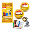 MAX Build More Premium Home Collection 2 Pack (Books & Lamp) by ZURU - Novelty Unboxing Toy & Building Brick Collectible Minis with 282 Pieces