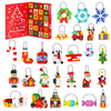 Christmas Ornaments Advent Calendar 2025 Building Block Sets, 24 Packs Xmas Tree Ornament to Build Holiday Decoration Toy Compatible with Christmas