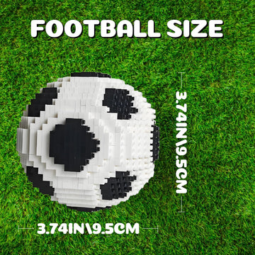 LQPFBSM Soccer Ball Micro Mini Building Blocks Sets Black & White Soccer Ball Model Toys Sports Football Ball Building Kits Educational Toys Gift