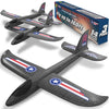 Airplane Toy for Kids - 3 Pack Safe & Easy to Throw Foam Airplanes for Kids - Outdoor Toys Glider Plane Toys - Yard Game Gifts for Boys & Girls