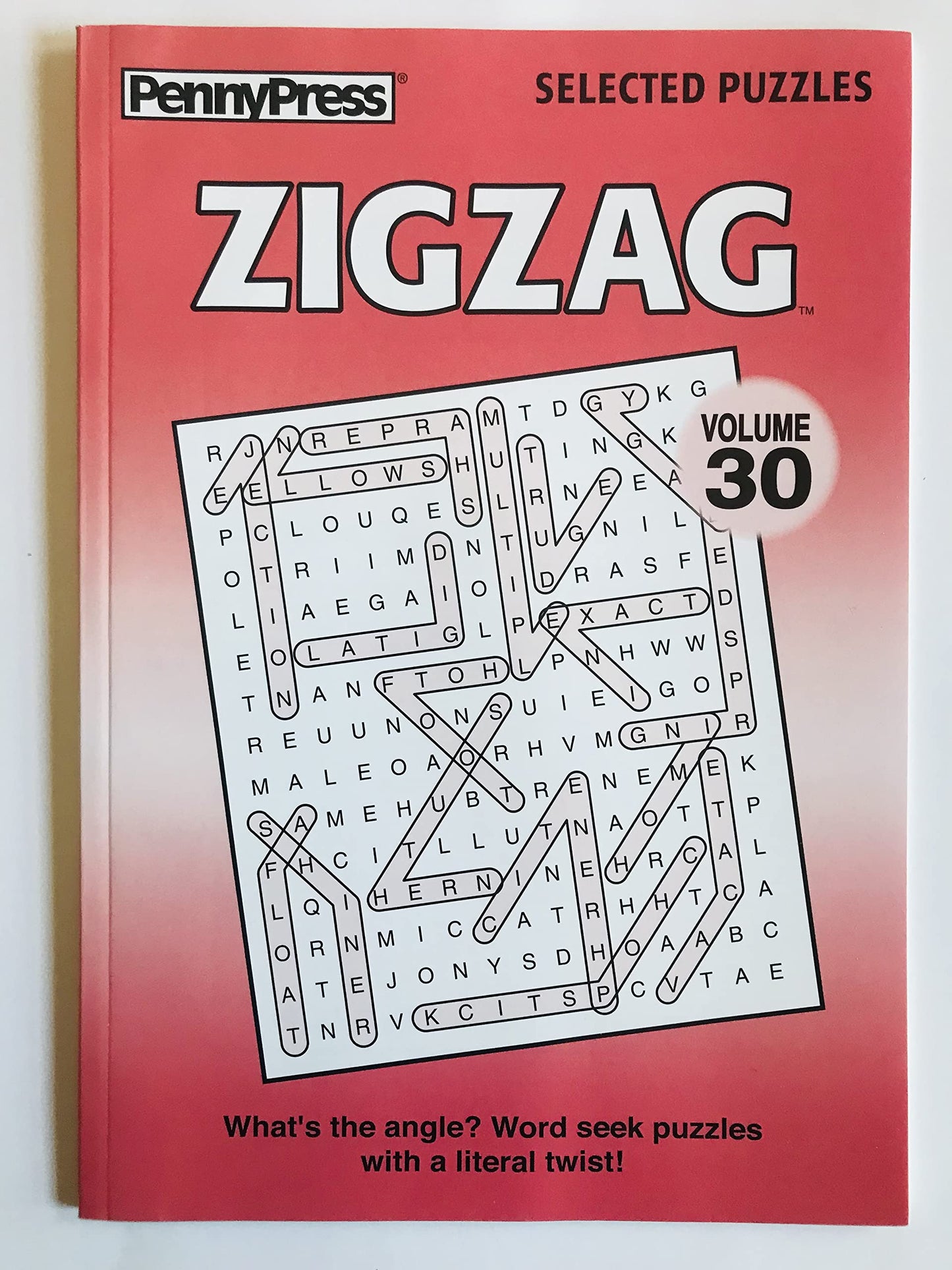 Volume 30 and 31 Zig Zag Word Search Puzzles from Penny Press Selected Puzzles