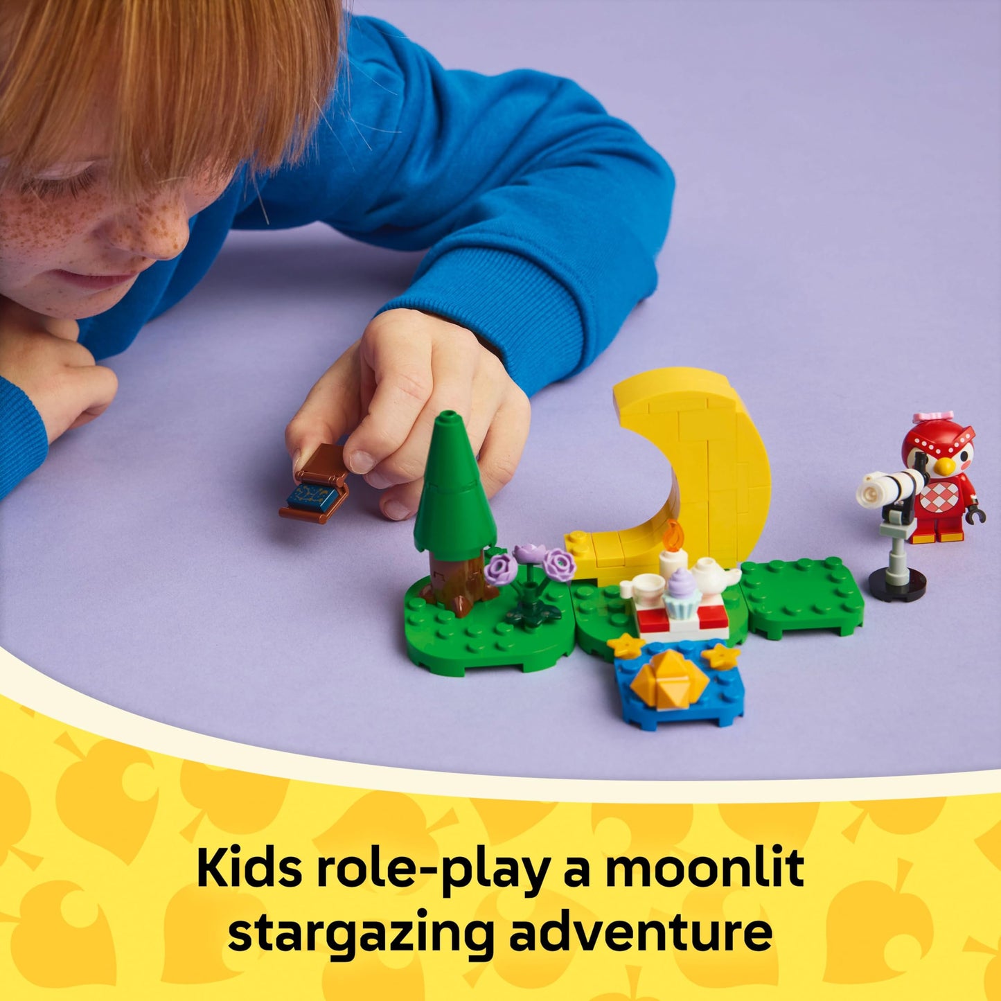 LEGO Animal Crossing Stargazing with Celeste Building Toy - Animal Crossing Toy Figure and Playset for Kids, Girls & Boys, Ages 6+ - Pretend Play Gift