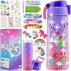 BOOH Gifts for Girls 4-12, Decorate Your Own Water Bottle Kits for Girls, Unicorn Diamond Painting Toys & Friendship Bracelet Kit, Fun Arts Crafts