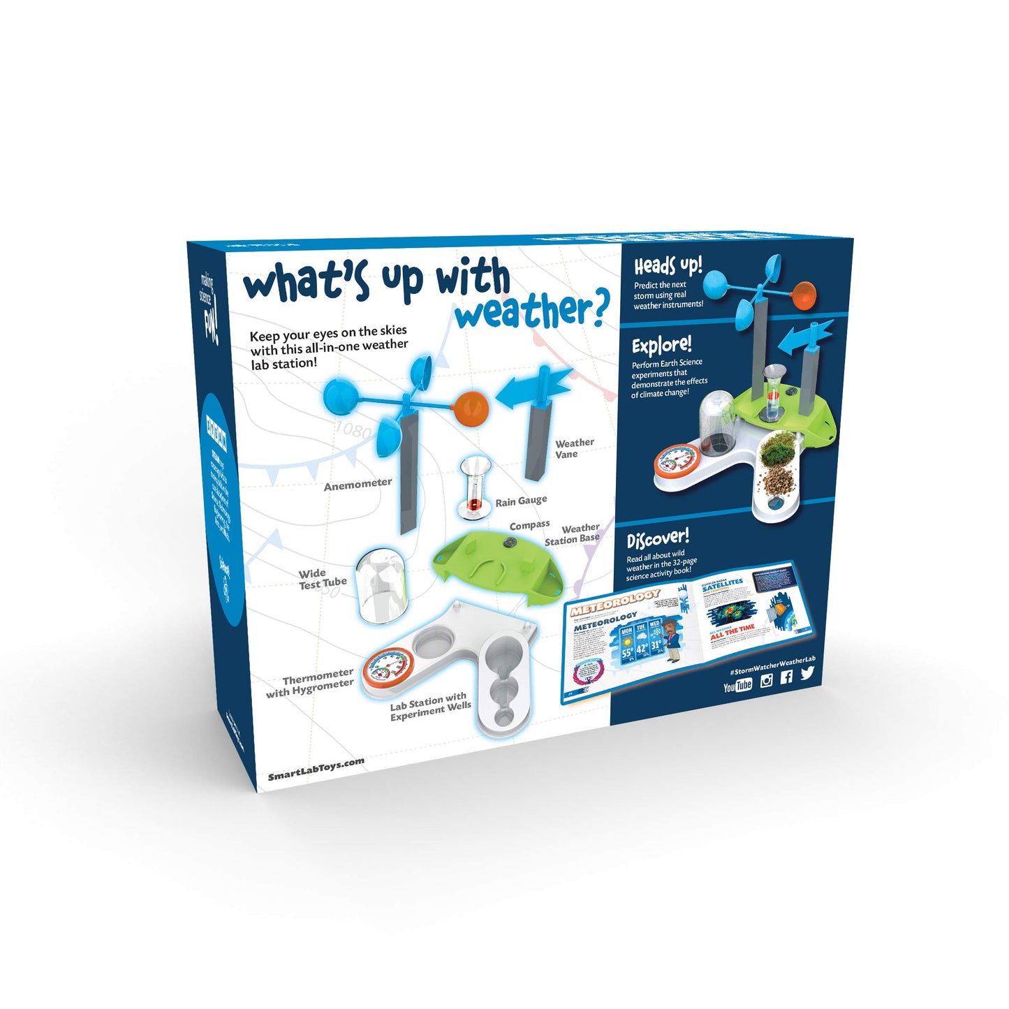 SMARTLAB Toys Storm Watcher Weather Lab with 18 Wild and Windy Experiments