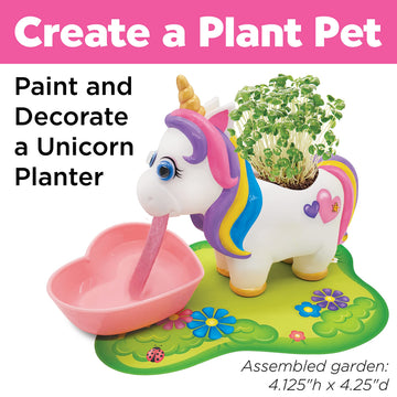 Creativity for Kids Unicorn Self-Watering Plant Pet, Unicorn Crafts for Girls, Summer Activities for Kids, DIY Garden Craft Kit (Ages 6+)