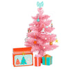 Glitter Girls - 14-Inch Doll Accessories - Winter Tree Playset - 27 Pieces Deluxe Decorating Set - Working String Lights & Gift Boxes - 9 Cute