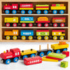 Montessori Wooden Train Toy Set for Kids, 12PCS Magnetic Train Cars with Storage Gift Box, STEM Educational Toy for Boys & Girls, Ages 3-8 Years