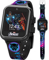 Accutime Kids Marvel Black Panther Black Educational ,Touchscreen Smart Watch Toy for Boys, Girls, Toddlers - Selfie Cam, Learning Games, Alarm