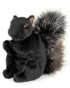 Bearington Acorn Black Plush Squirrel Stuffed Animal - 7" Realistic Soft Squirrel Toy for Kids - Cuddly, Adorable Woodland Creature Gift for Stuffed