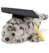 DolliBu Seal Graduation Plush Toy - Super Soft Seal Plush Graduation Stuffed Animal Dress Up with Gown & Cap with Tassel Outfit - Gift