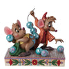 Enesco Disney Traditions Collection by Jim Shore Cinderella Jaq and Gus with Beads Figurine- Stone Resin Hand Painted Crafted Collectible Disney