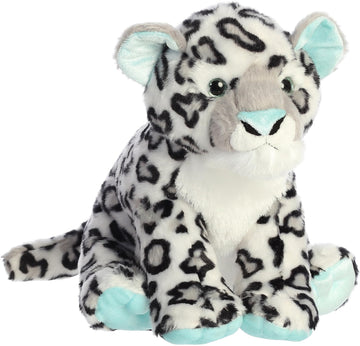 Aurora® Adventurous Destination Nation™ Snow Leopard Stuffed Animal - Global Exploration - Learning Fun - Mint 10.5 Inches