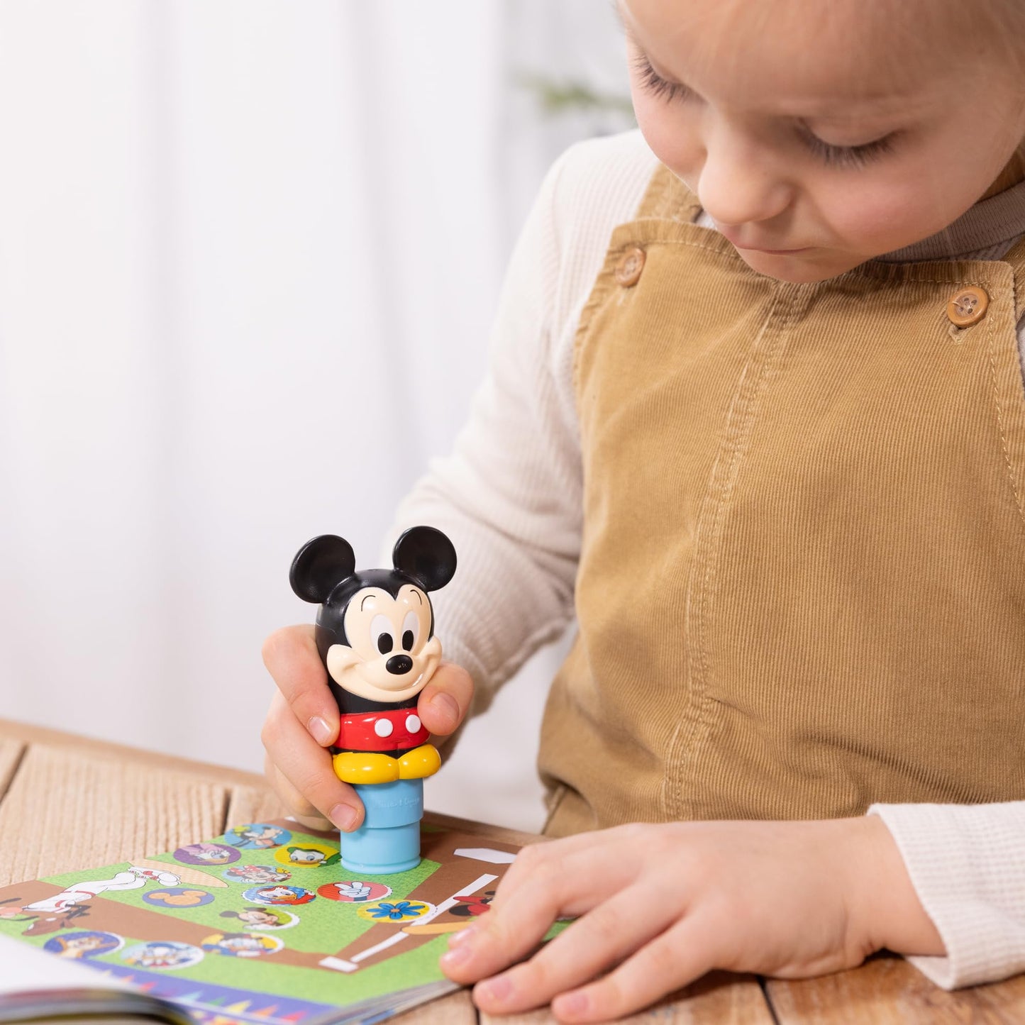 Melissa & Doug Sticker Wow!™ Disney Mickey Mouse Bundle: 24-Page Activity Pad, Stamper, 500 Stickers, Mini Pad, Arts and Crafts Fidget Toy Collectible