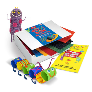 WikkiStix Big Count Box, 468 Wikki Stix - 13 Colors in Cool Storage Box with a 12 Page idea Booklet, Made in The USA