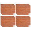 12 Pcs Dollhouse Wallpaper Miniature Dollhouse Accessories Peel and Stick Self Adhesive Miniature Wallpaper Flooring for DIY Doll House Mini Room