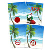 My Scratch Offs Christmas in July Scratch Off Game Cards - 26 Pack of Summer Holiday Party Games - Palm Tree Santa