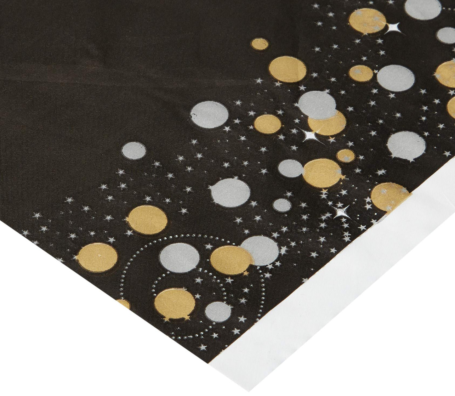 Amscan Sparkling "Happy Birthday" Table Cover - 54" x 102" (1 Piece) - Dazzling & Elegant Décor