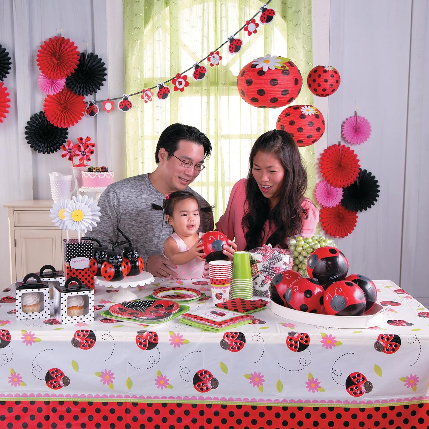 Fun Express Mini Ladybug Beach Balls Bulk 12 Pack