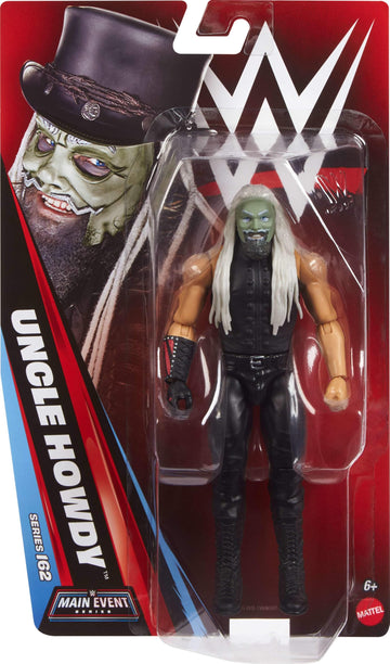 Mattel WWE Uncle Howdy Action Figure, Main Event Series #162, 6-inch Collectible Superstar with 14 Articulation Points & Life-Like Look