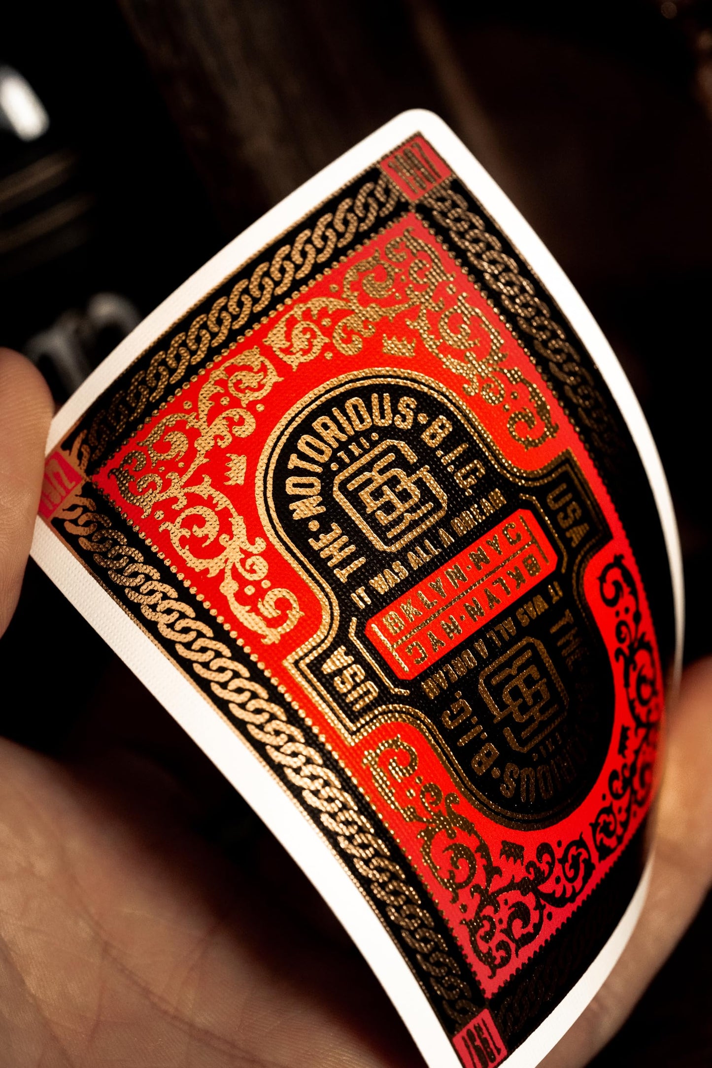 theory11 Notorious B.I.G. Luxury Playing Cards, Poker Size Standard Index, Foil Playing Cards