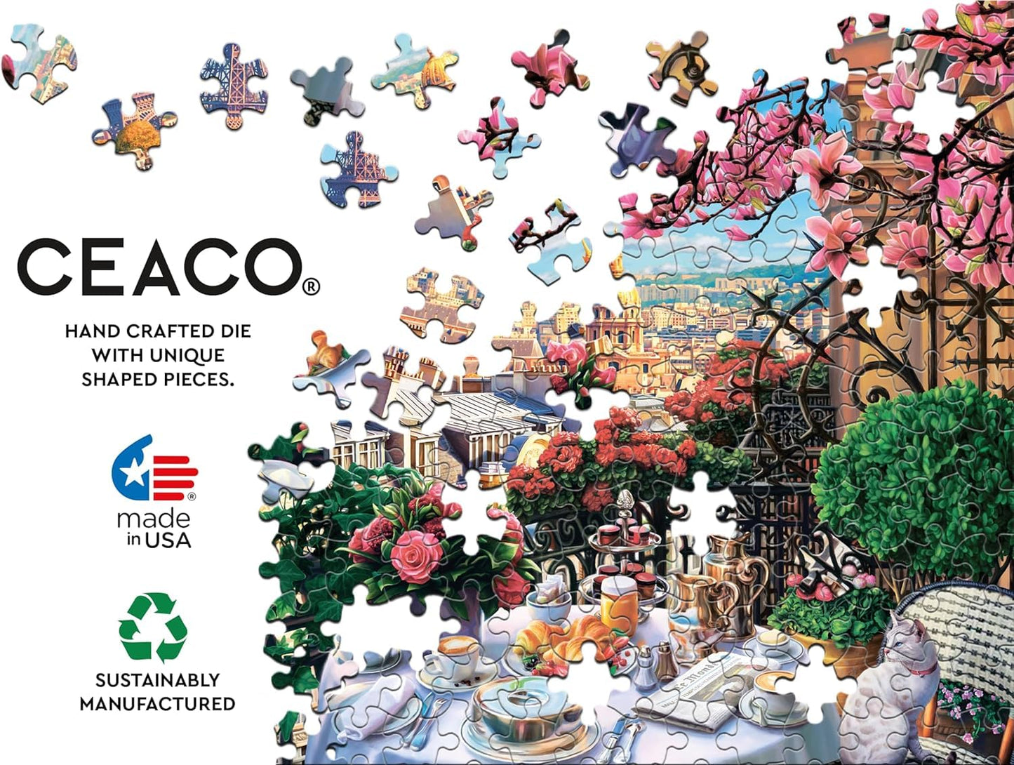 Ceaco - Brunch in Paris - 300 Large Piece Jigsaw Puzzle for Adults