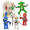 PicassoTiles Ninja Action Characters for Magnetic Tiles Building Block Toy Sets Accessory Add On Kit for Magnet Tile Playsets for Toddlers Boys Girls