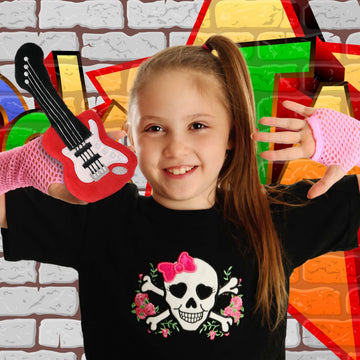 DolliBu Electric Guitar Stuffed Plush - Cute Super Soft Musical Instrument for Kids and Babies, Boy and Girls Guitar Toy - 6 Inch