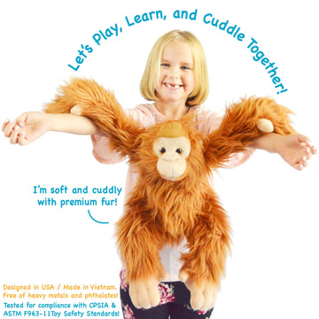 TigerHart Ornaldo The Orangutan Monkey - 19 Inch Stuffed Animal Plush