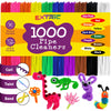 Pipe Cleaners Craft - 1000 Pcs Multi-Colored Chenille Stems, 6mm x 12 Inch Fuzzy Sticks, 10 Assorted Colors for DIY Arts and Craft Projects