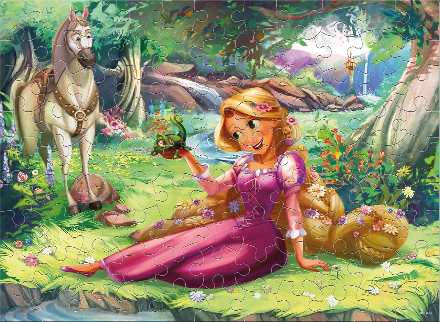 Ceaco - Disney Rapunzel and Pascal - 100 Piece Puzzle for Kids Ages 6-8