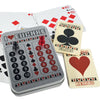 I Heart Euchre Scorekeeper Tin Set with Cards, Magnets, & Wood Suit Cards