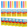 4E's Novelty 12 Boxes Sidewalk Chalk Individually Wrapped Party Favors for Kids Bulk, 3 Jumbo Sticks In Each Box, Easter Basket Stuffers, Goodie Bag