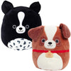 Squishmallows 10 Inch Puppy 2-Pack Value Set - Two Official Jazwares Plush Dogs - Soft & Squishy Stuffed Animal Toys - Cuddly Dog Plush Gift Set