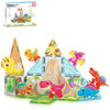 PicassoTiles Magnet Tile Building Blocks Dinosaur World Themed Playset with 8 Animal Character Action Figures Magnetic Tiles STEM Learning Pretend
