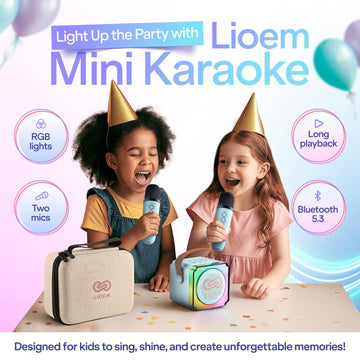 Karaoke Machine for Kids (1, Blue)