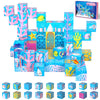 OOIEWPQ 70PCS Magnetic Building Blocks for Kids Ages 4-8, Light-Up Transparent Magnet Cubes for Ocean World Build, STEM Toys for Boys Girls Toddlers
