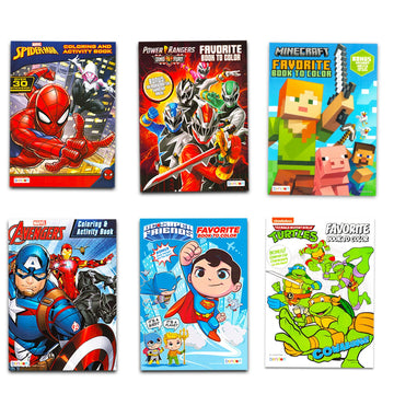 Bulk Superhero Coloring Books Bundle